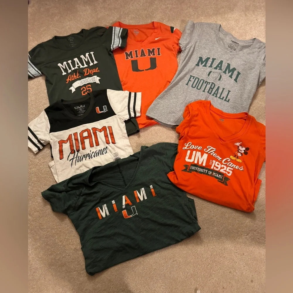University of Miami tees - Picture 1 of 1